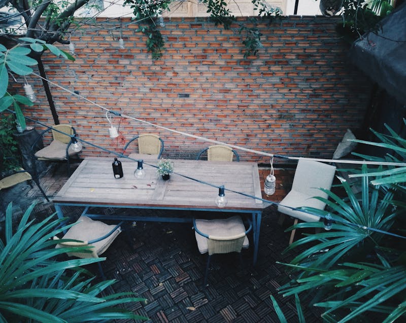 garden-inspired patio
